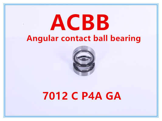 7012 C P4A GAの角の接触のボール ベアリングの角度10000RPM-12000RPM