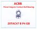 20TAC47 B P4 GBは角の接触のボール ベアリングを押し出した
